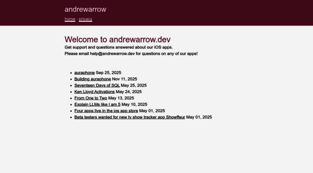 andrewarrow.dev