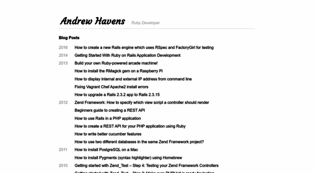 andrewhavens.com