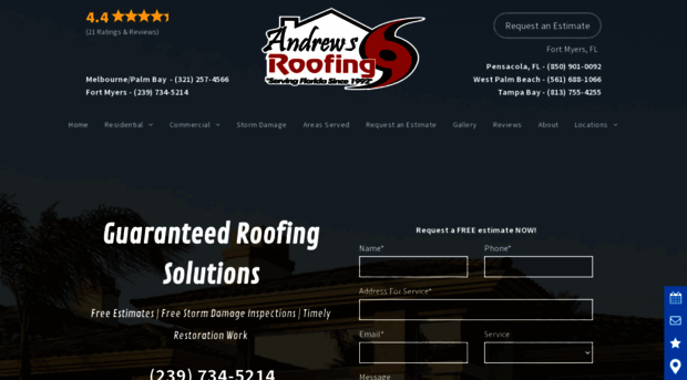 andrewsroofing.biz