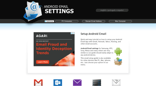 androidemailsettings.com