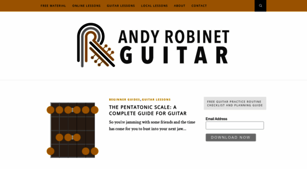 andyrobinetguitar.com