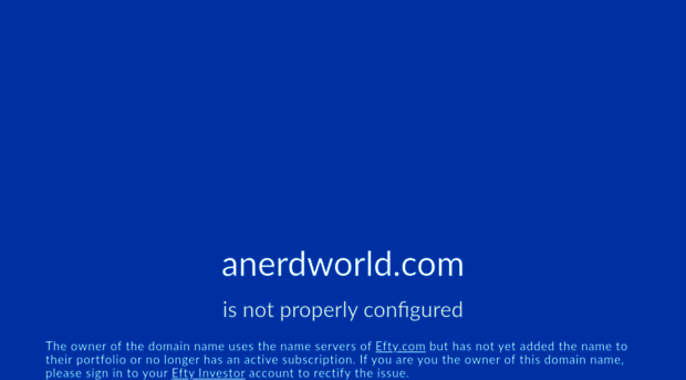 anerdworld.com