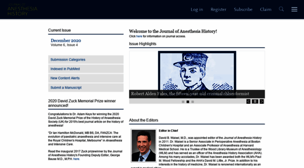 anesthesiahistoryjournal.org