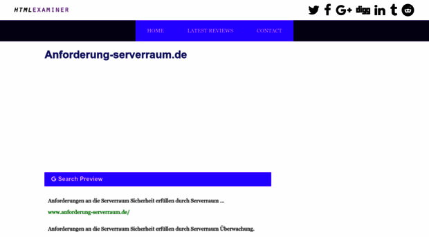 anforderung-serverraum.de.htmlexaminer.com