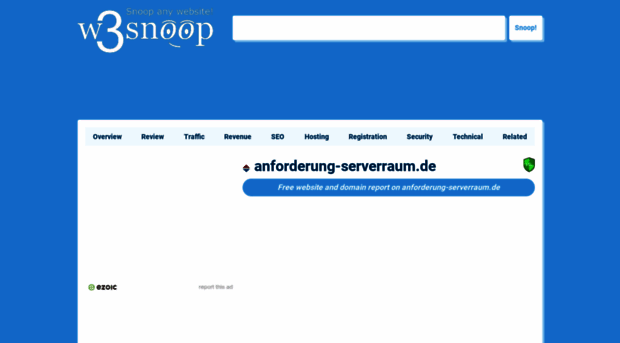 anforderung-serverraum.de.w3snoop.com