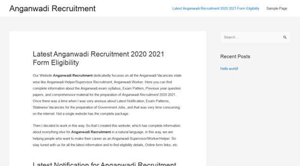 anganwadirecruitment.org