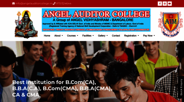 angelauditorcollege.in