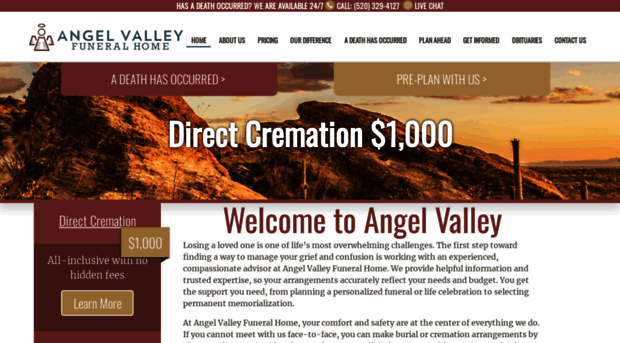 angelvalleyfuneralhome.com