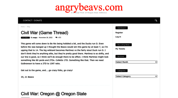 angrybeavs.com