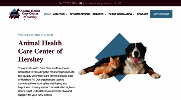 animalhealthcarecenterofhershey.com