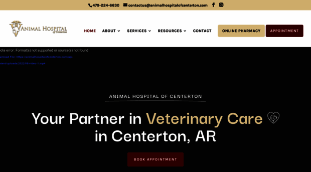 animalhospitalofcenterton.com