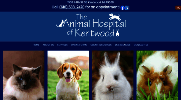 animalhospitalofkentwood.com