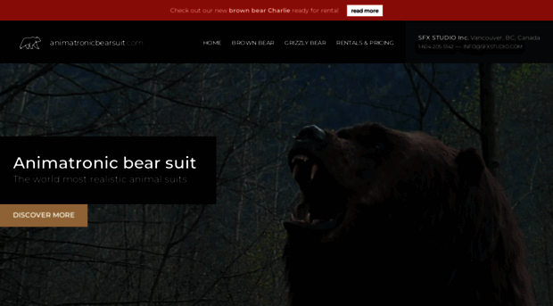 animatronicbearsuit.com