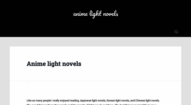 animelightnovels.com