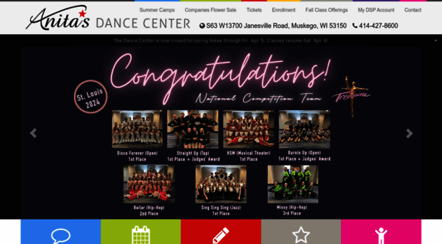 anitasdancecenter.com