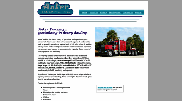 ankertrucking.com