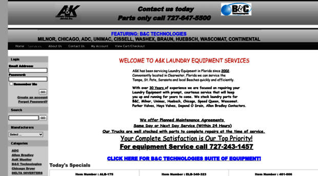 anklaundryequipmentservice.com