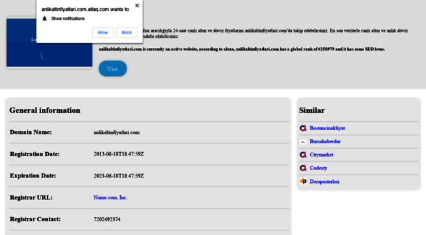 anlikaltinfiyatlari.com.atlaq.com