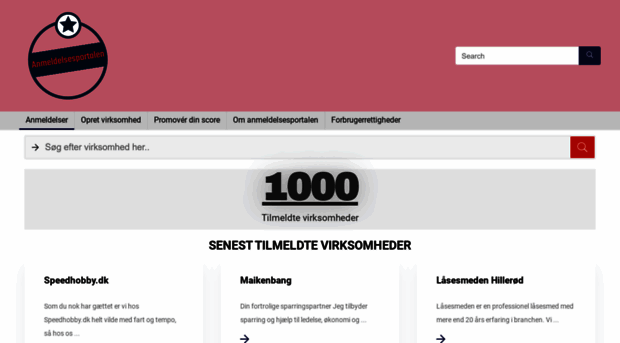 anmeldelsesportalen.dk
