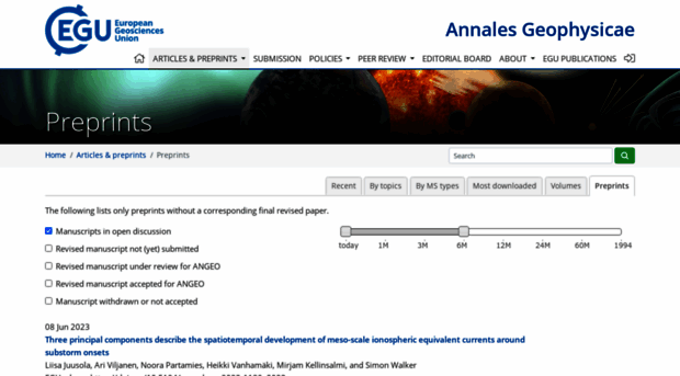 ann-geophys-discuss.net