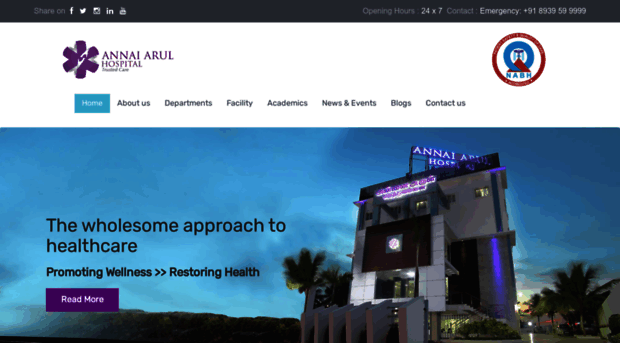 annaiarulhospital.com