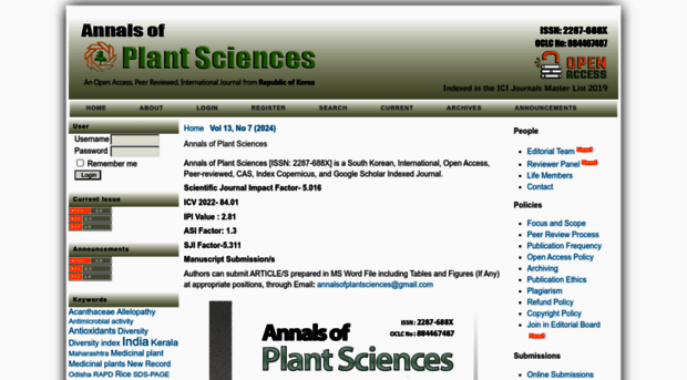 annalsofplantsciences.com