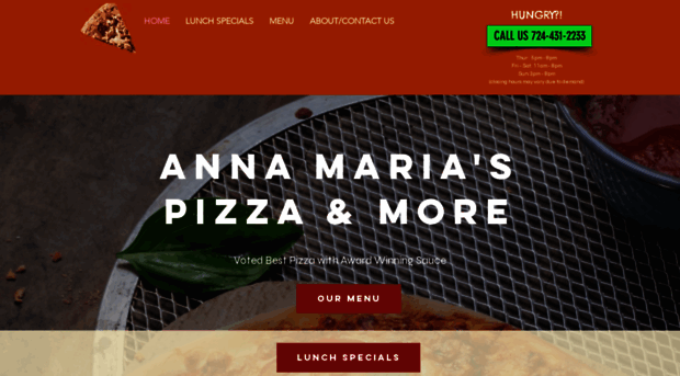 annamariaspizzaandmore.com