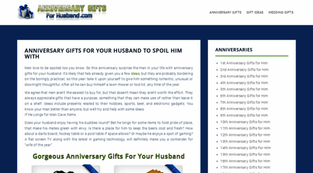 anniversarygiftsforhusband.com