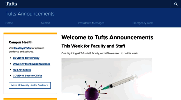 announcements.tufts.edu