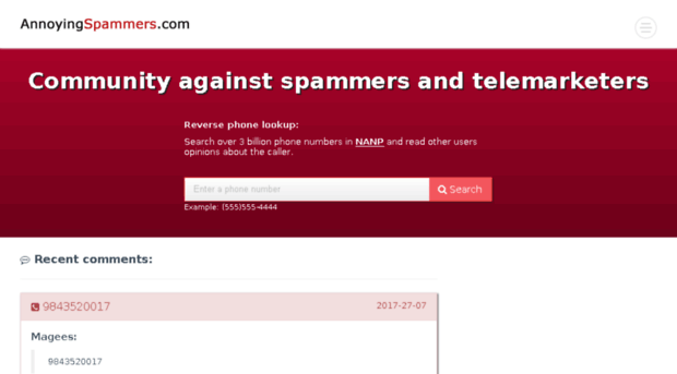 annoyingspammers.com