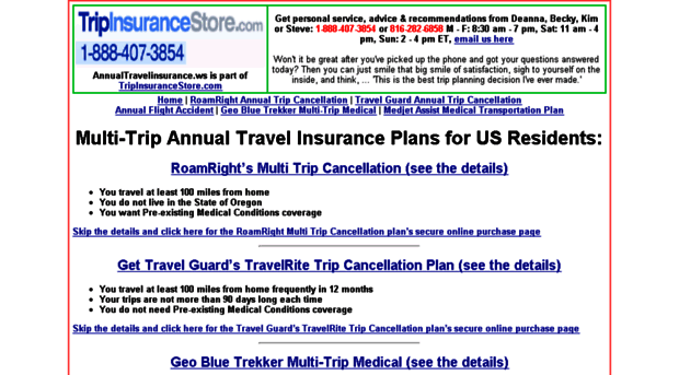 annualtravelinsurance.ws