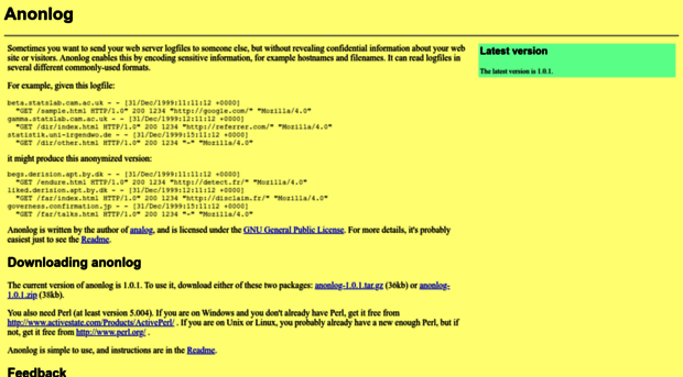 anonlog.sourceforge.net