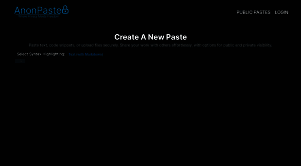 anonpaste.io