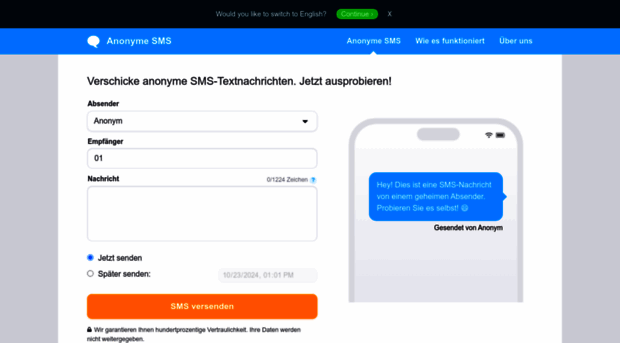 anonymesms.de