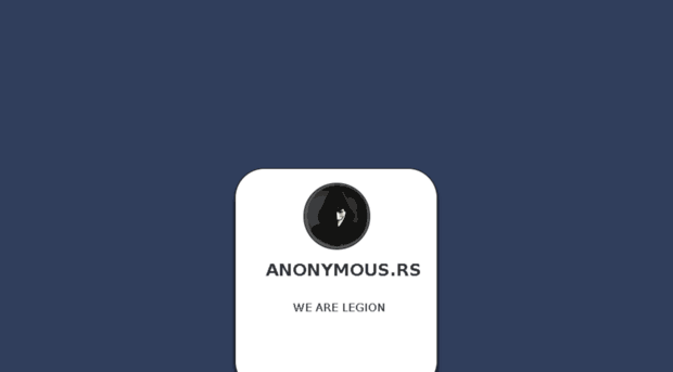 anonymous.rs