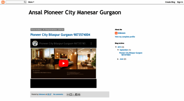 ansal-pioneer-city-gurgaon.blogspot.in