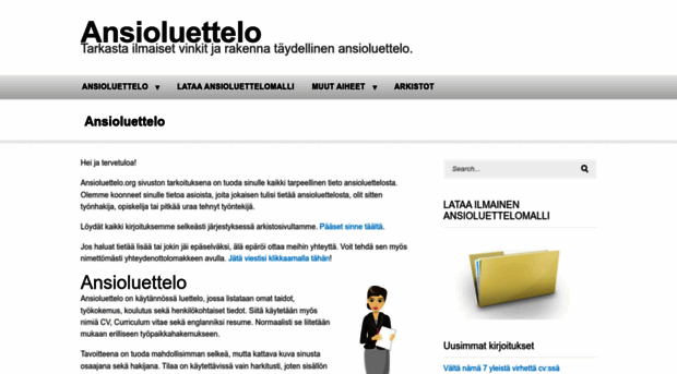 ansioluettelo.org