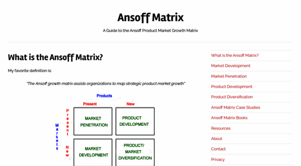 ansoffmatrix.com