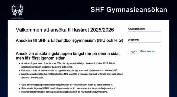 ansokan.svenskhandboll.se