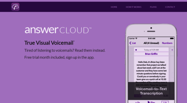 answer-cloud.com - Answer Cloud — Visual Voicemai... - Answer Cloud