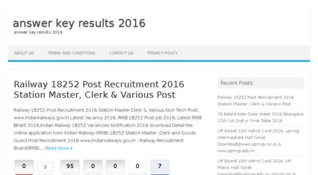 answerkeyresults2016.in