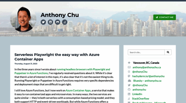 anthonychu.ca