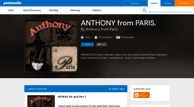 anthonyfromparis.podomatic.com