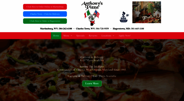 anthonyspizzawv.com