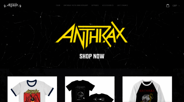 anthrax.backstreetmerch.com