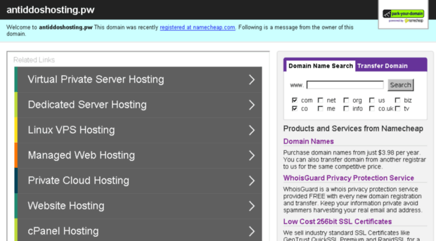 antiddoshosting.pw