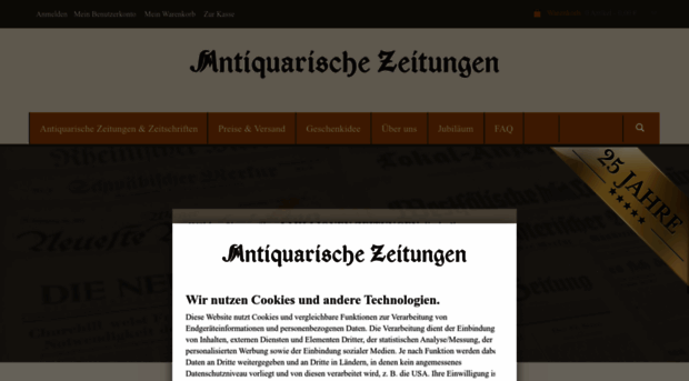 antiquarische-zeitungen.de