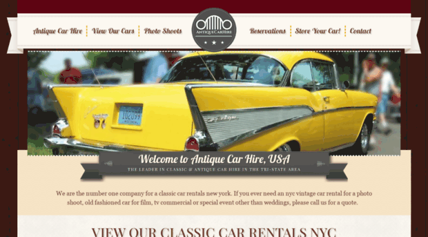 antiquecarhire.com