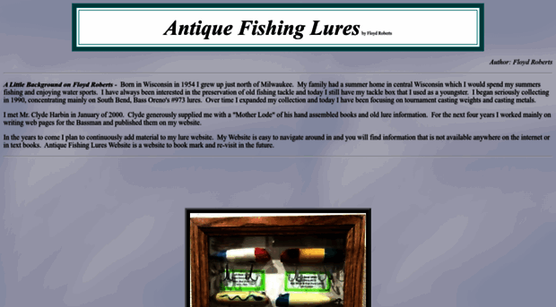 antiquefishinglures.com