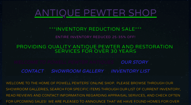 antiquepewtershop.com